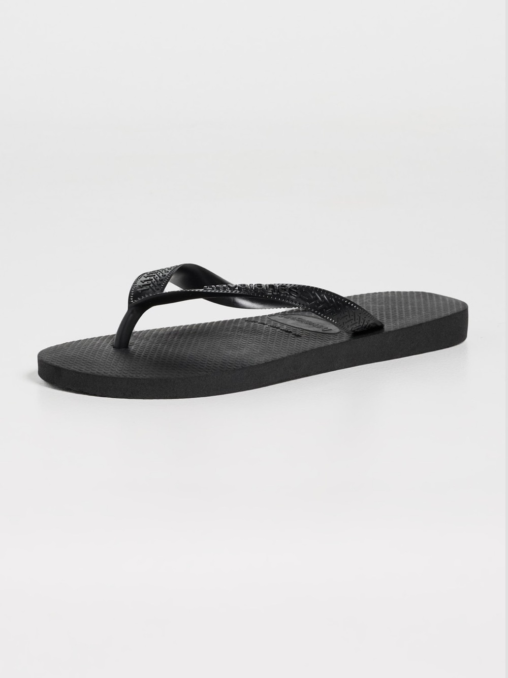 NWT Havaianas Black Classic Top Flip Flops 37/38 - Picture 4 of 5